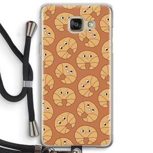 CaseCompany Croissant: Samsung Galaxy A5 (2016) Transparant Hoesje met koord