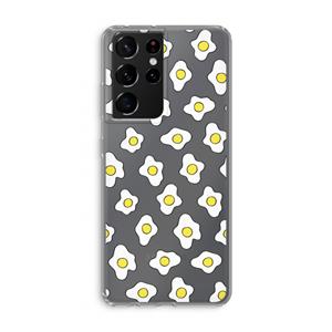 CaseCompany Spiegeleitjes: Samsung Galaxy S21 Ultra Transparant Hoesje