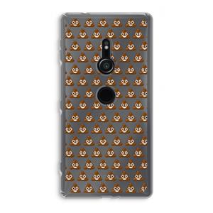 CaseCompany Poop emoji: Sony Xperia XZ2 Transparant Hoesje