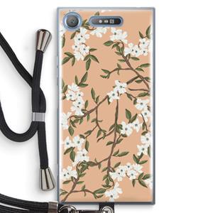 CaseCompany Blossoming spring: Sony Xperia XZ1 Transparant Hoesje met koord