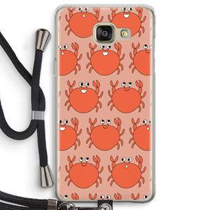 CaseCompany Krab: Samsung Galaxy A5 (2016) Transparant Hoesje met koord