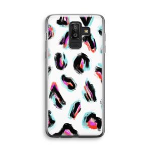 CaseCompany Cheetah color: Samsung Galaxy J8 (2018) Transparant Hoesje
