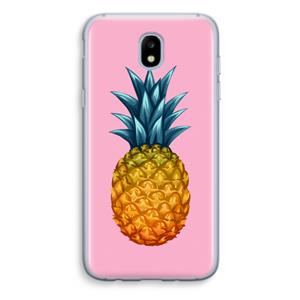 CaseCompany Grote ananas: Samsung Galaxy J5 (2017) Transparant Hoesje