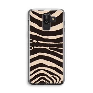 CaseCompany Arizona Zebra: Samsung Galaxy J8 (2018) Transparant Hoesje