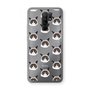 CaseCompany It's a Purrr Case: Xiaomi Redmi 9 Transparant Hoesje