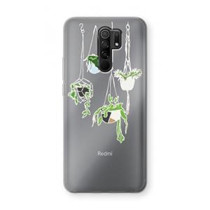CaseCompany Hang In There: Xiaomi Redmi 9 Transparant Hoesje