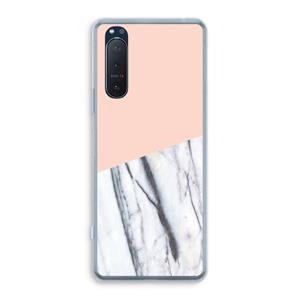 CaseCompany A touch of peach: Sony Xperia 5 II Transparant Hoesje