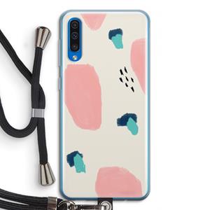 CaseCompany Monday Surprise: Samsung Galaxy A50 Transparant Hoesje met koord