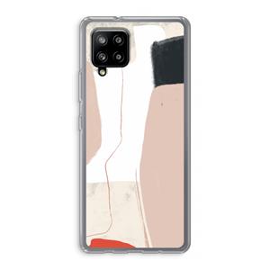 CaseCompany Lava: Samsung Galaxy A42 5G Transparant Hoesje