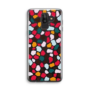 CaseCompany Colored Giraffe: Samsung Galaxy J8 (2018) Transparant Hoesje