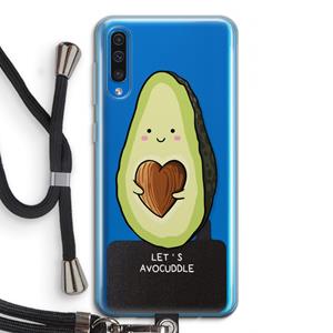 CaseCompany Avocuddle: Samsung Galaxy A50 Transparant Hoesje met koord