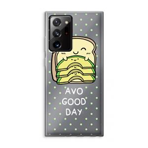 CaseCompany Avo Good Day: Samsung Galaxy Note 20 Ultra / Note 20 Ultra 5G Transparant Hoesje