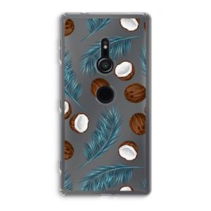 CaseCompany Kokosnoot roze: Sony Xperia XZ2 Transparant Hoesje