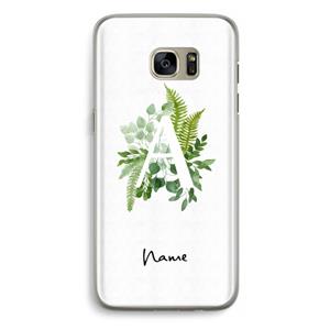 CaseCompany Green Brush: Samsung Galaxy S7 Edge Transparant Hoesje
