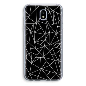 CaseCompany Geometrische lijnen wit: Samsung Galaxy J5 (2017) Transparant Hoesje