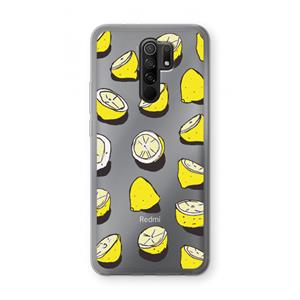 CaseCompany When Life Gives You Lemons...: Xiaomi Redmi 9 Transparant Hoesje