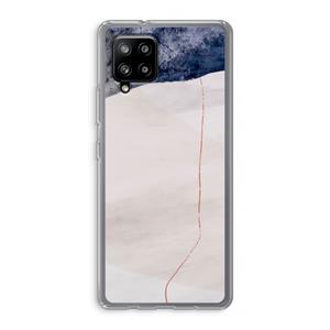 CaseCompany Stone White: Samsung Galaxy A42 5G Transparant Hoesje