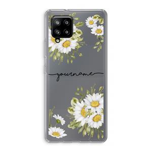 CaseCompany Daisies: Samsung Galaxy A42 5G Transparant Hoesje
