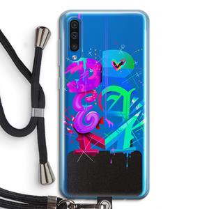 CaseCompany Dream: Samsung Galaxy A50 Transparant Hoesje met koord