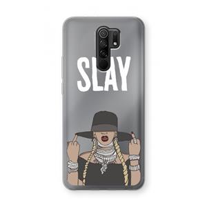 CaseCompany Slay All Day: Xiaomi Redmi 9 Transparant Hoesje