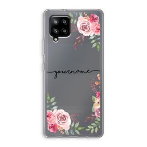 CaseCompany Rozen: Samsung Galaxy A42 5G Transparant Hoesje