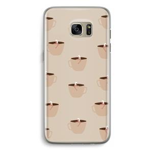 CaseCompany Morning coffee: Samsung Galaxy S7 Edge Transparant Hoesje