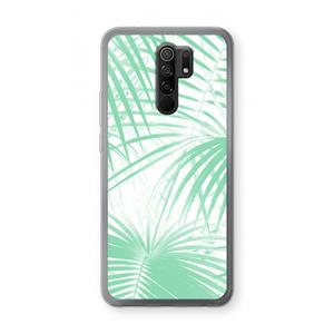 CaseCompany Palmbladeren: Xiaomi Redmi 9 Transparant Hoesje