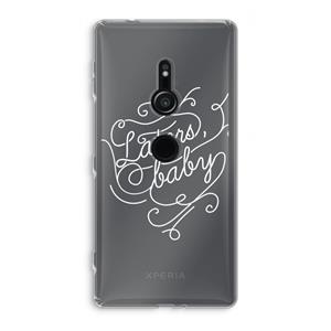 CaseCompany Laters, baby: Sony Xperia XZ2 Transparant Hoesje