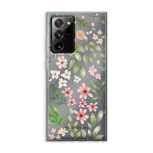 CaseCompany Botanical sweet flower heaven: Samsung Galaxy Note 20 Ultra / Note 20 Ultra 5G Transparant Hoesje