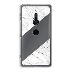 CaseCompany Biggest stripe: Sony Xperia XZ2 Transparant Hoesje