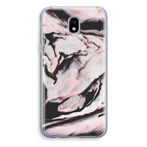 CaseCompany Roze stroom: Samsung Galaxy J5 (2017) Transparant Hoesje