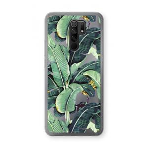 CaseCompany Bananenbladeren: Xiaomi Redmi 9 Transparant Hoesje