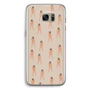 CaseCompany You're so golden: Samsung Galaxy S7 Edge Transparant Hoesje