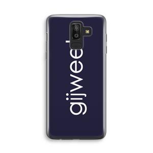 CaseCompany Gijweet: Samsung Galaxy J8 (2018) Transparant Hoesje