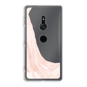 CaseCompany Peach bath: Sony Xperia XZ2 Transparant Hoesje