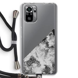 CaseCompany Onweer: Xiaomi Redmi Note 10S Transparant Hoesje met koord