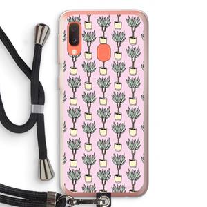 CaseCompany Boompje: Samsung Galaxy A20e Transparant Hoesje met koord