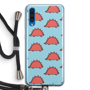 CaseCompany Dinosawrr: Samsung Galaxy A50 Transparant Hoesje met koord