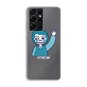 CaseCompany Zwaai: Samsung Galaxy S21 Ultra Transparant Hoesje