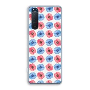CaseCompany Klaproosjes: Sony Xperia 5 II Transparant Hoesje