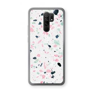 CaseCompany Terrazzo N°3: Xiaomi Redmi 9 Transparant Hoesje