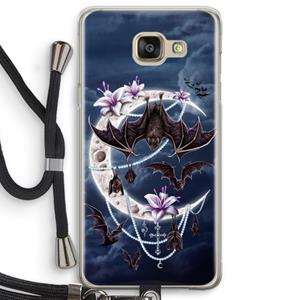 CaseCompany Vleermuizen Maan: Samsung Galaxy A5 (2016) Transparant Hoesje met koord