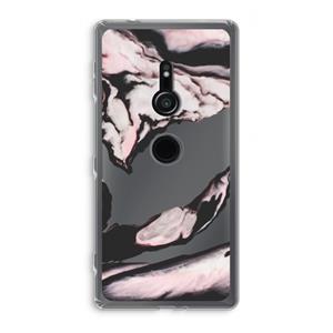 CaseCompany Roze stroom: Sony Xperia XZ2 Transparant Hoesje
