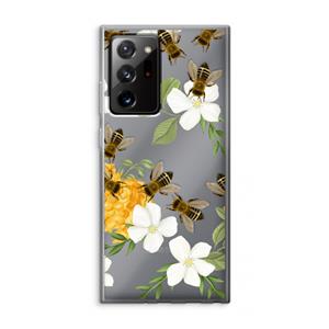 CaseCompany No flowers without bees: Samsung Galaxy Note 20 Ultra / Note 20 Ultra 5G Transparant Hoesje