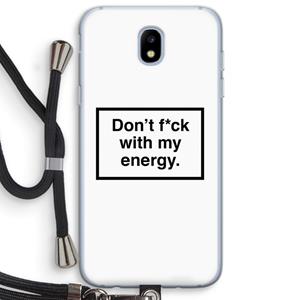 CaseCompany My energy: Samsung Galaxy J5 (2017) Transparant Hoesje met koord