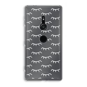 CaseCompany Wimpers: Sony Xperia XZ2 Transparant Hoesje