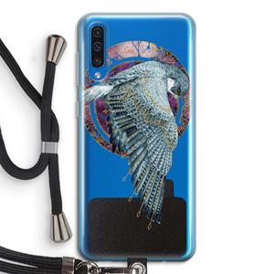 CaseCompany Golden Falcon: Samsung Galaxy A50 Transparant Hoesje met koord