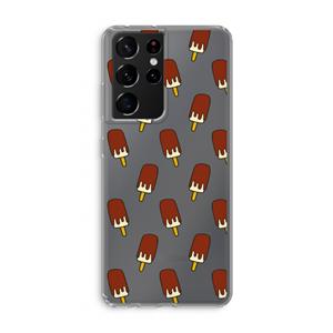 CaseCompany Yummy: Samsung Galaxy S21 Ultra Transparant Hoesje