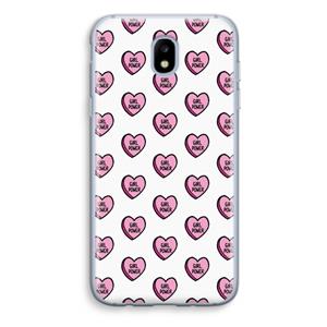 CaseCompany GIRL POWER: Samsung Galaxy J5 (2017) Transparant Hoesje