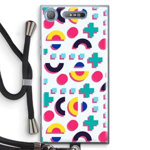 CaseCompany 8-bit N°2: Sony Xperia XZ1 Transparant Hoesje met koord